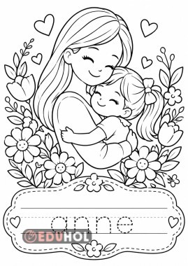 İlk kelimem anne - kızlar için