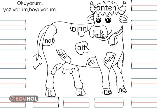 İ sesi boyama, yazma