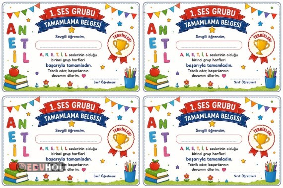 1.ses grubu tamamlama belgesi