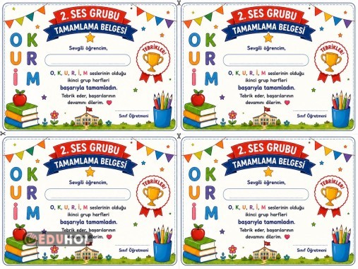 2.ses grubu tamamlama belgesi
