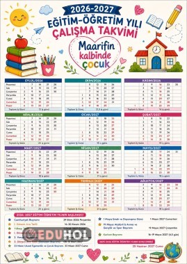 2026/2027 ÇALIŞMA TAKVİMİ