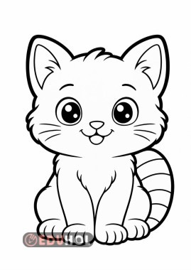 kedi görseli boya-kes
