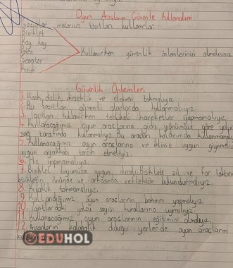 Trafikte Oyun Araçlarının Güvenli Kullanımı