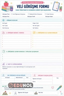 VELİ GÖRÜŞME FORMU