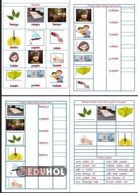 BASARA CAM PAM KELİME CÜMLE ETKİNLİKLERİ