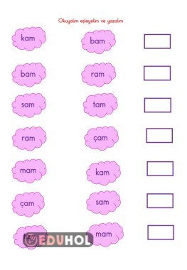 BASARA  HECE EŞLEME YAZMA ÇALIŞMASI