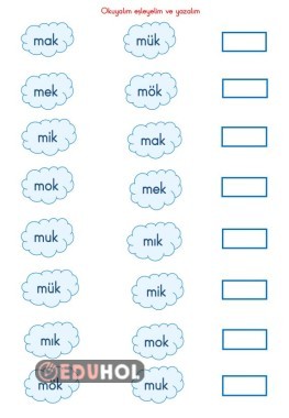 BASARA MAK MEK HECE EŞLEME YAZMA