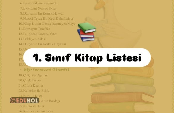 1. Sınıf Kitap Listesi