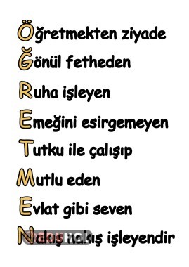 Öğretmen Öğretmekten Ziyade (TEK A4)