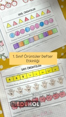 Sayı ve Şekil Örüntüleri Defter Etkinliği