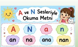 Ave N seslerinden oluşan okuma metni