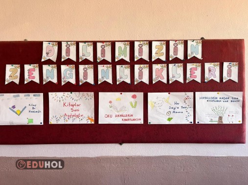 Dilmizin zenginlikleri pano yazısı