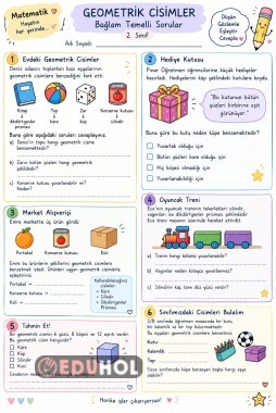 2.sınıf geometrik cisimler bağlam temelli sorular