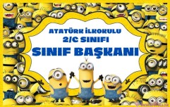 Sınıf Başkanı-Nöbetçi Kartı fikir olsun.