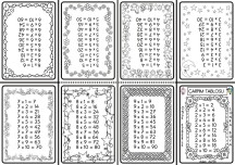 BOYAMALI ÇARPIM TABLOSU MİNİ KİTAPÇIK YENİ HALİ