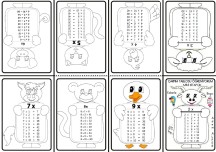 ÇARPIM TABLOSU BOYAMALI MİNİ KİTAP