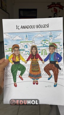 Bölgeler -halk oyunları boyama