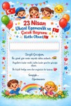 23 Nisan bileklik kartı