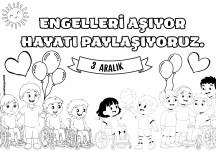 Engelliler haftası poster boyama (tamamı renksiz)