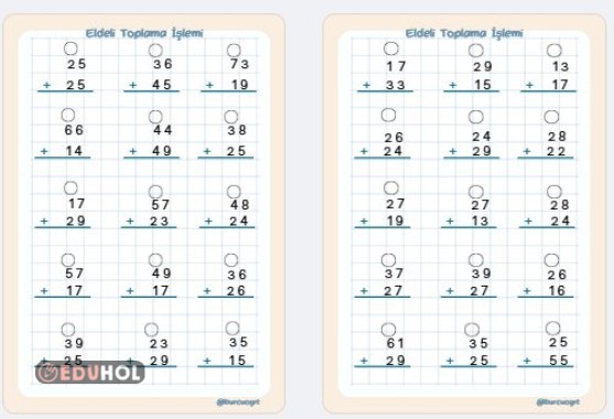 Eldeli Toplama ( Elde Yazmak İçin Alan Var)