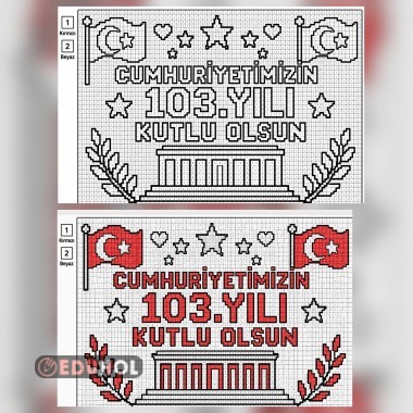 29 Ekim kodlama boyama sayfası
