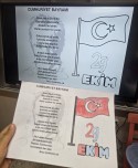 Cumhuriyet Bayramı Şiir ve boyama sayfasi
