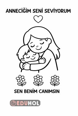 anneler günü boyama