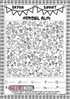 Dikkat sayma görsel algı