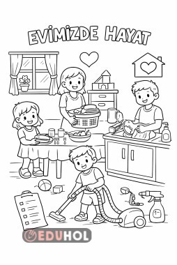 Evimizde hayat boyama