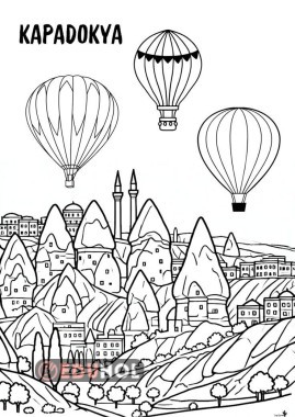 Kapadokya boyama