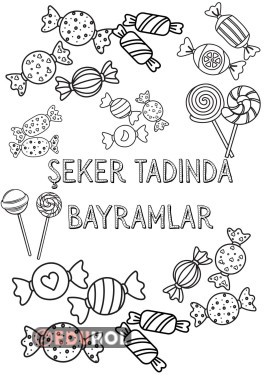 Şeker bayramı boyama