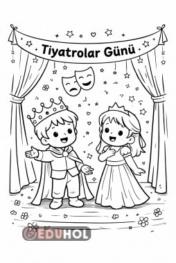 tiyatrolar günü boyama