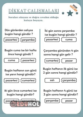 Zamanlar dikkat çalışması