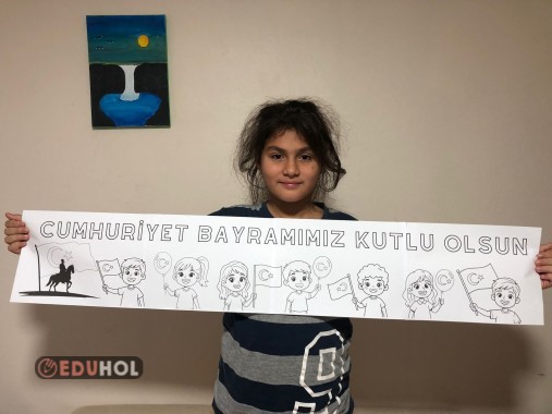 CUMHURİYET BAYRAMI 1 METRE BOYAMA