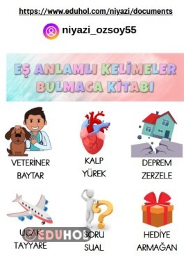 EŞ ANLAMLI KELİMELER BULMACA KİTABI