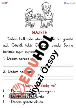 G Sesi Gazete Okuma Anlama