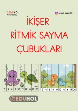 İKİŞER RİTMİK SAYMA ÇUBUKLARI