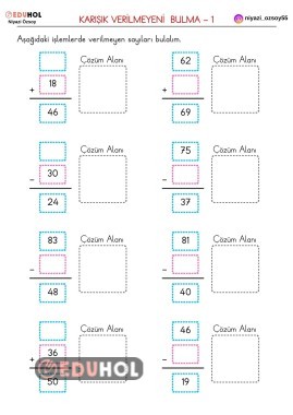 KARIŞIK VERİLMEYEN TERİMLERİ BULMA-1