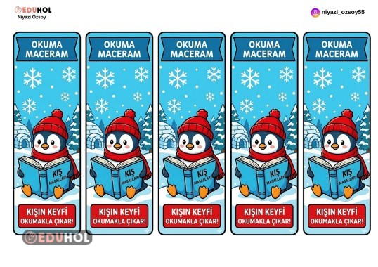 KIŞ TEMALI KİTAP AYRACI - 2