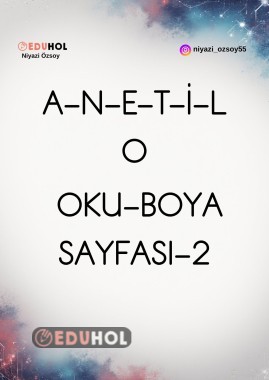 O SESİ OKU - BOYA SAYFASI -2