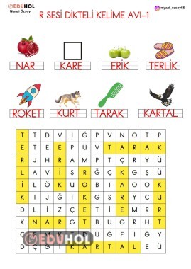 R SESİ DİKTELİ KELİME AVI - 1