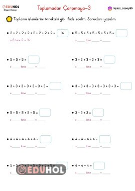 TOPLAMADAN ÇARPMAYA 3