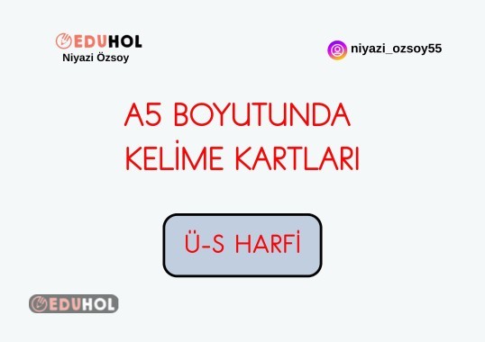 Ü-S HARFİ PANO GÖRSELLERİ