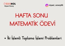 İki İşlemli Toplama İşlemi Problemleri
