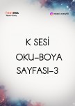 K SESİ OKU-BOYA SAYFASI