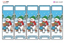 KIŞ TEMALI KİTAP AYRACI - 1