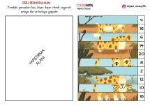 RİTMİK SAYMA KES-YAPIŞTIR ETKİNLİĞİ ( İKİŞER SAYMA)