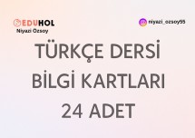 Türkçe Dersi Bilgi Kartları