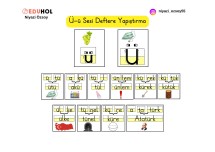 Ü Sesi Deftere Yapıştırma