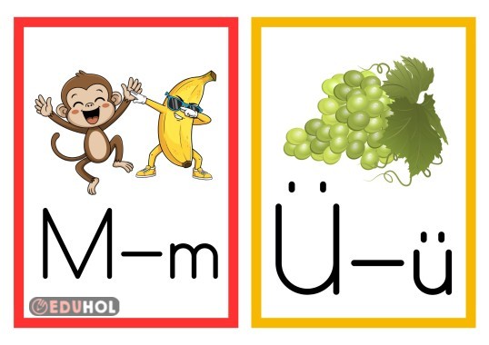 M VE Ü SESLERİ PANO GÖRSELİ